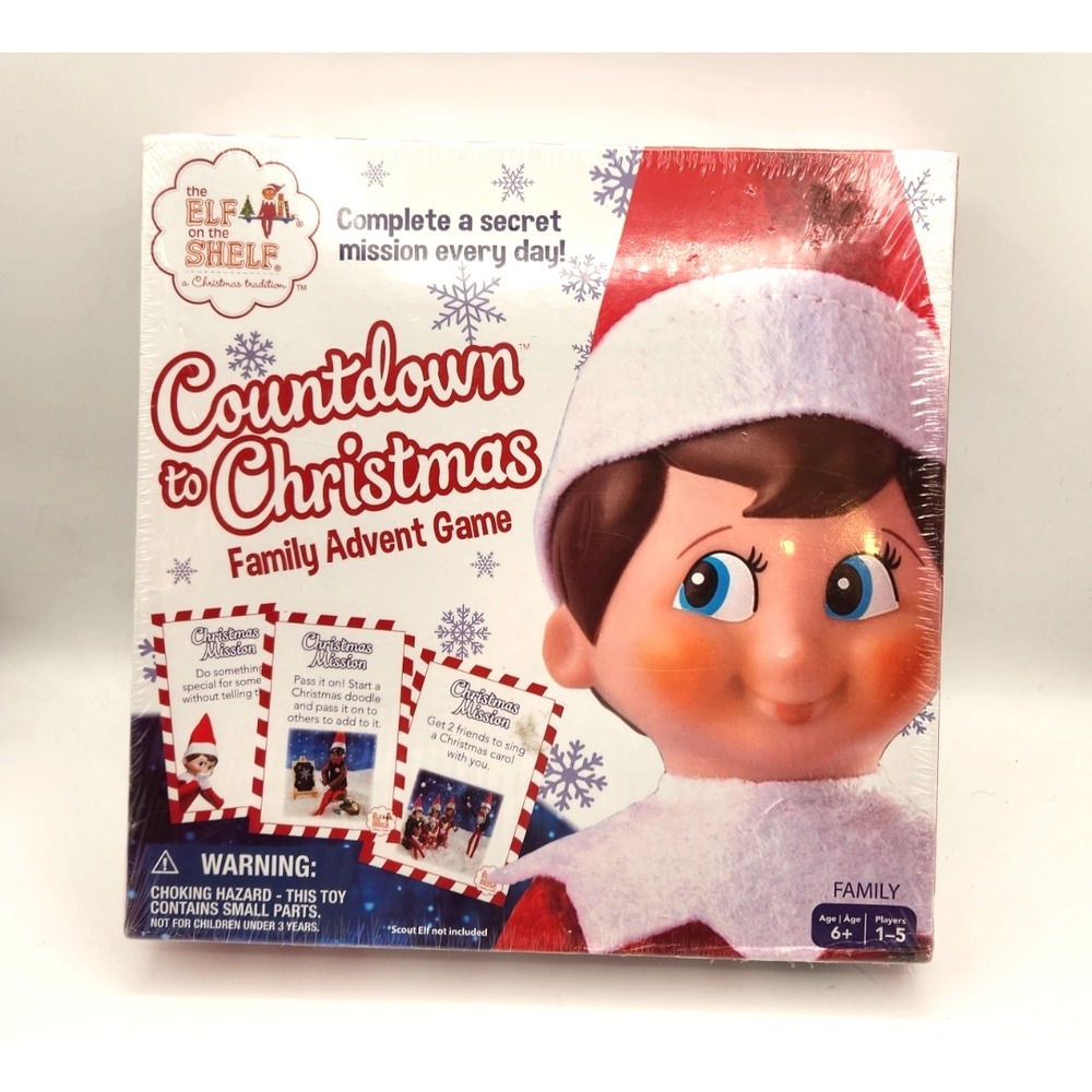 The Elf on the Shelf Countdown to Christmas Family Advent Game Buffalo Games NEW